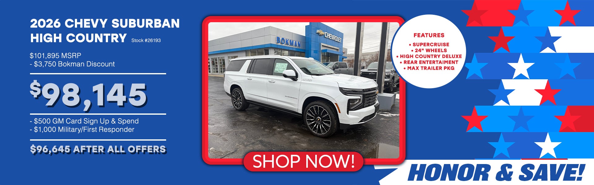 2026 Chevy Suburban High Country